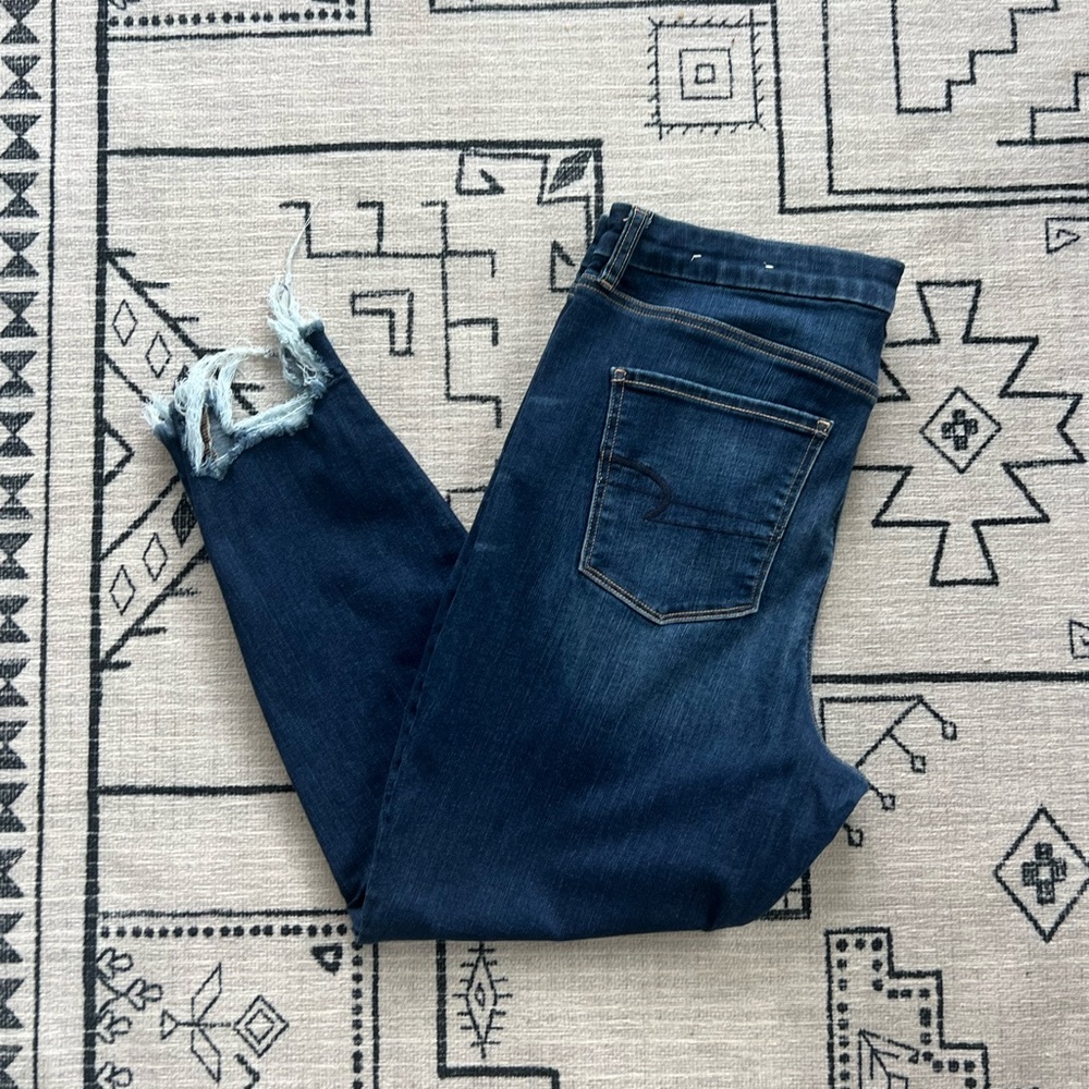 American eagle 16r / 16 regular / curvy hi-rise jegging crop